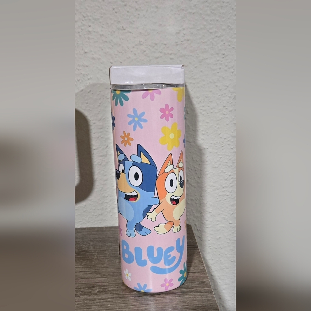 Bluey Floral Kids Tumbler